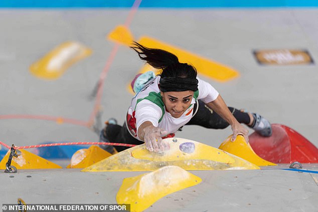 An Iranian female climber who was arrested for competing without a hijab has been compelled to leave the country after facing ongoing persecution.